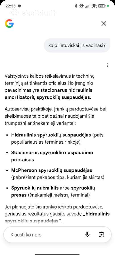 Hidraulinis suspaudejas - nuotraukos Nr. 5
