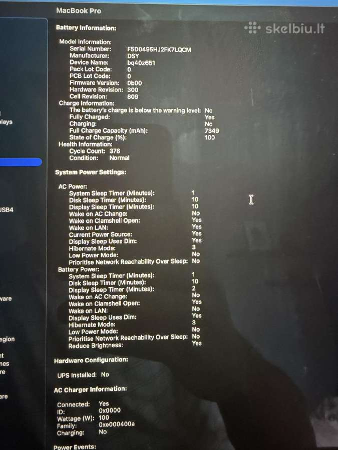 MacBook Pro 2019 i7 32gb - nuotraukos Nr. 7