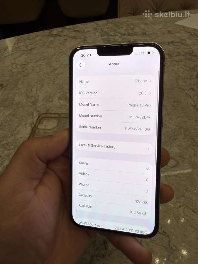iPhone 13 pro, 128gb 100% baterija - nuotraukos Nr. 4
