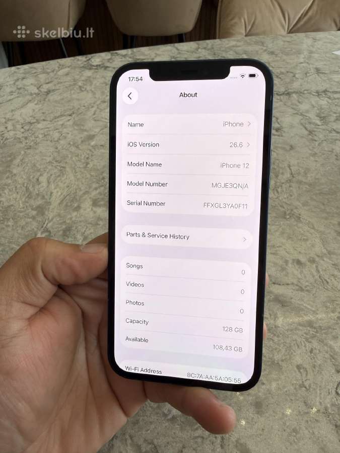 iPhone 12, 128gb 88% - nuotraukos Nr. 4