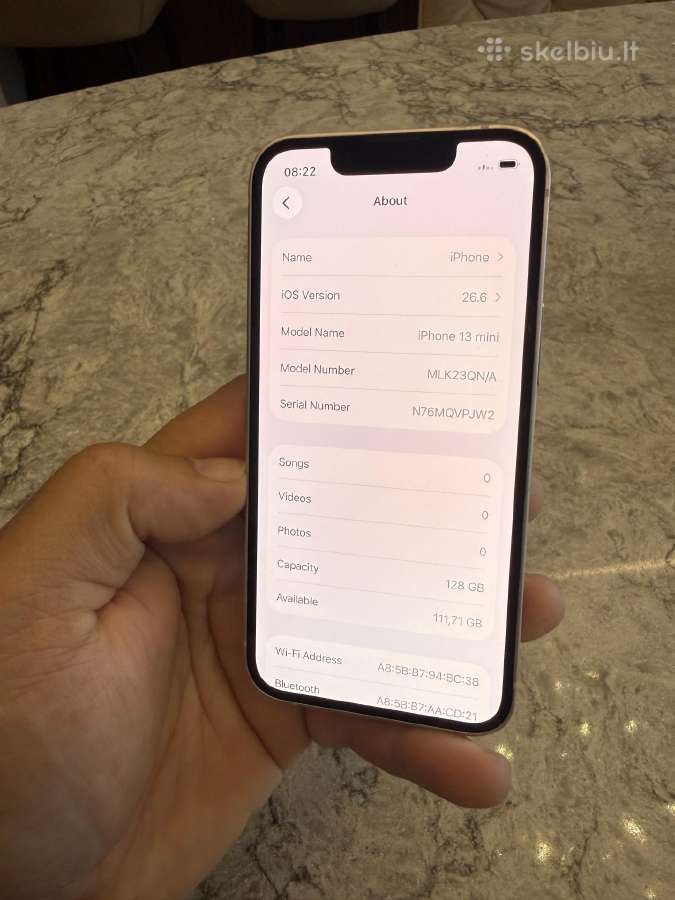iPhone 13 mini, 128gb 89% - nuotraukos Nr. 5
