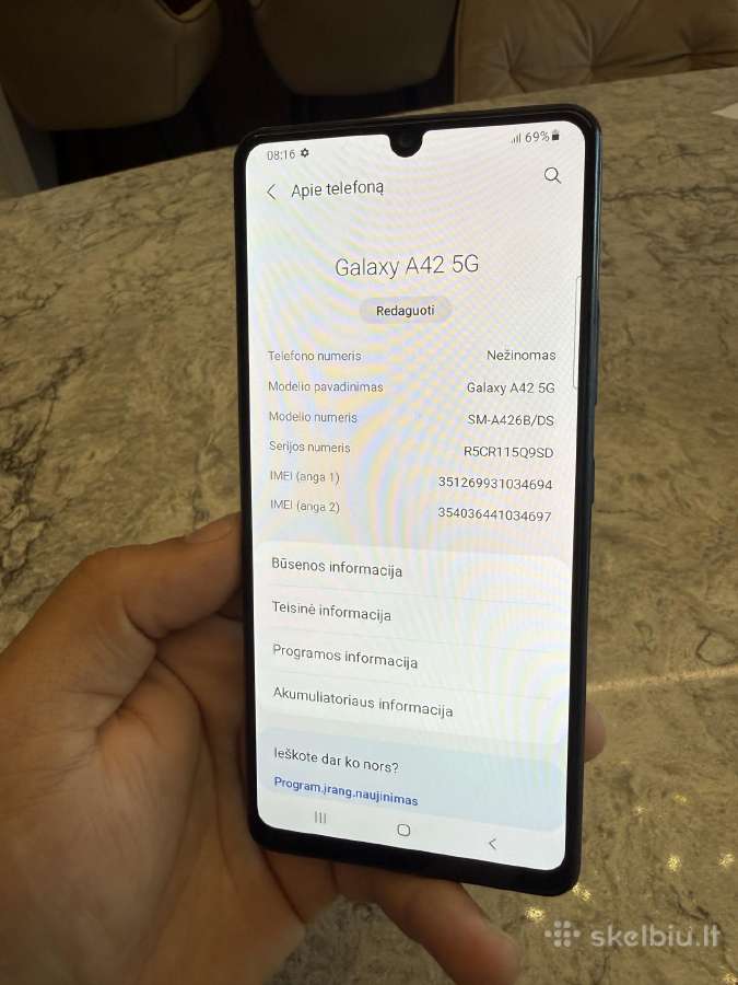 Samsung a42 5G, 4/128gb - nuotraukos Nr. 13