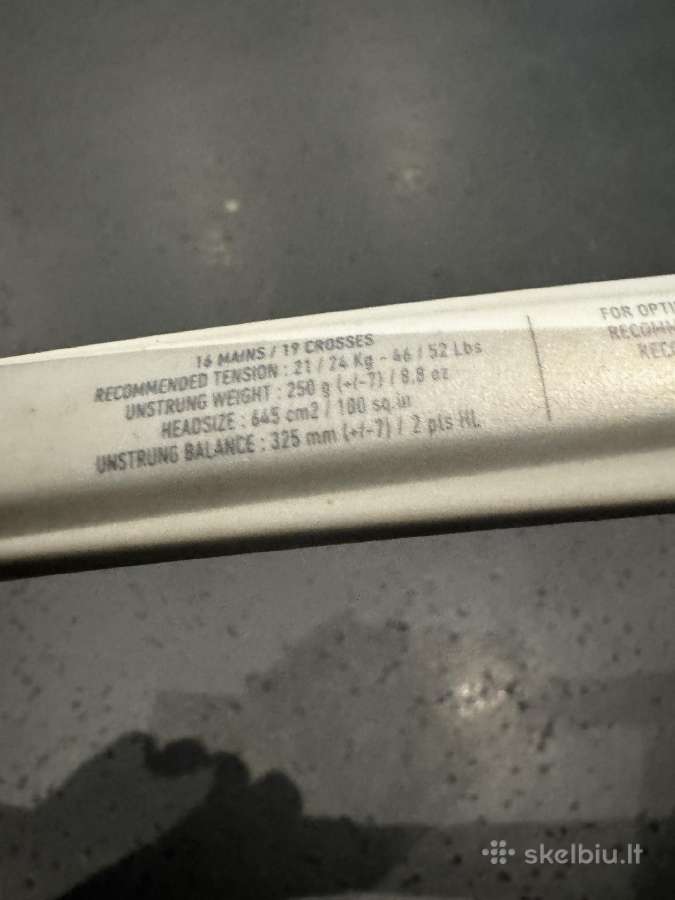Lauko teniso rakeres junior - nuotraukos Nr. 2