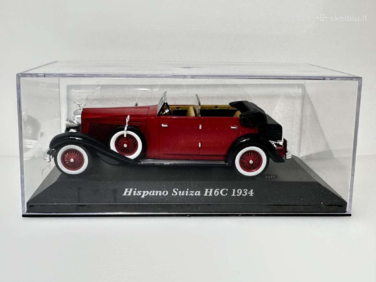 Hispano-suiza H6c 1934 raudona/juoda 1:43 Altaya - nuotraukos Nr. 2