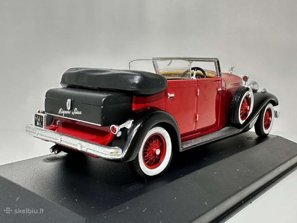 Hispano-suiza H6c 1934 raudona/juoda 1:43 Altaya - nuotraukos Nr. 4