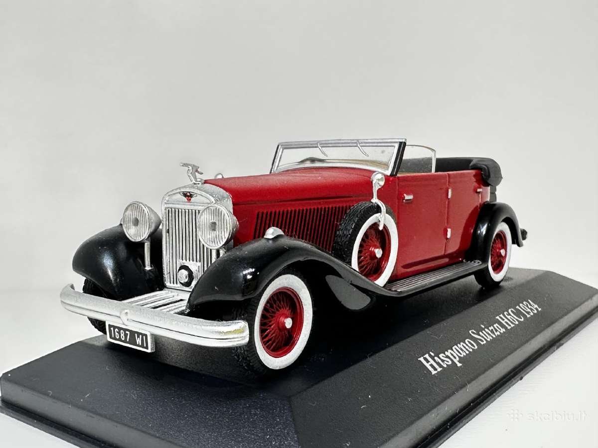 Hispano-suiza H6c 1934 raudona/juoda 1:43 Altaya - nuotraukos Nr. 6