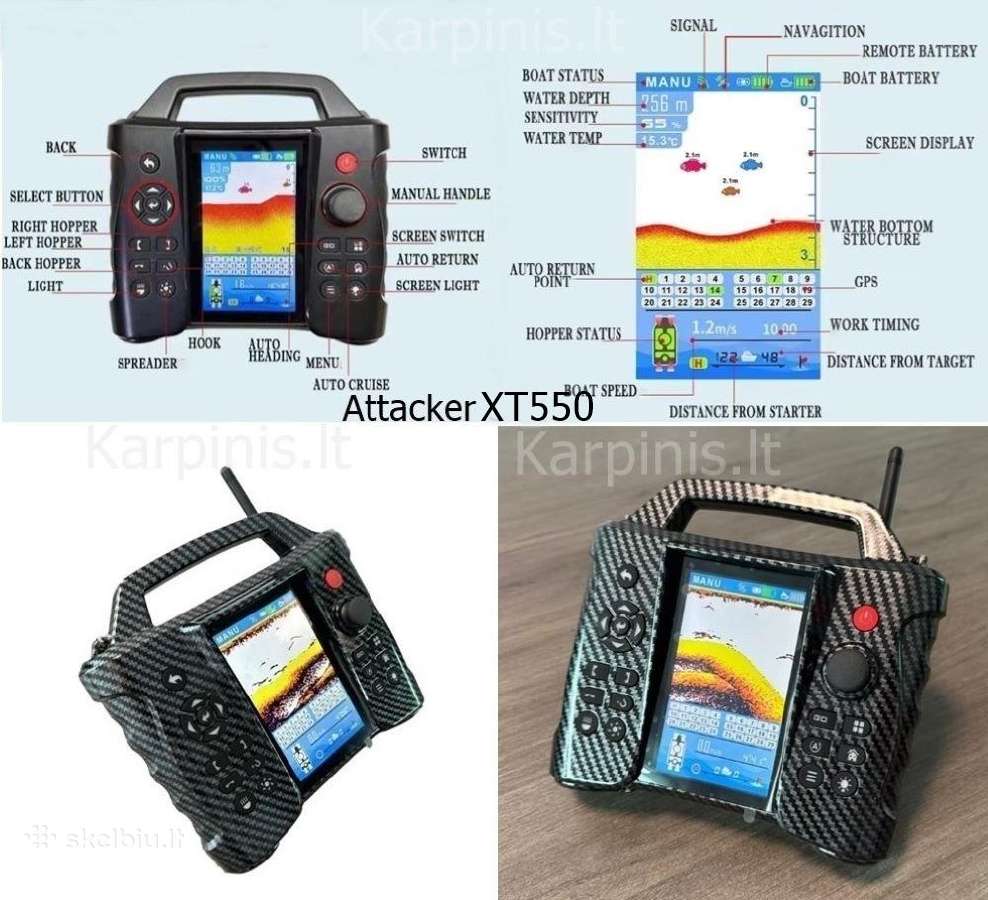 Attacker XT 550, GPS 116tšk, Echolotas,barstytuvas - nuotraukos Nr. 8