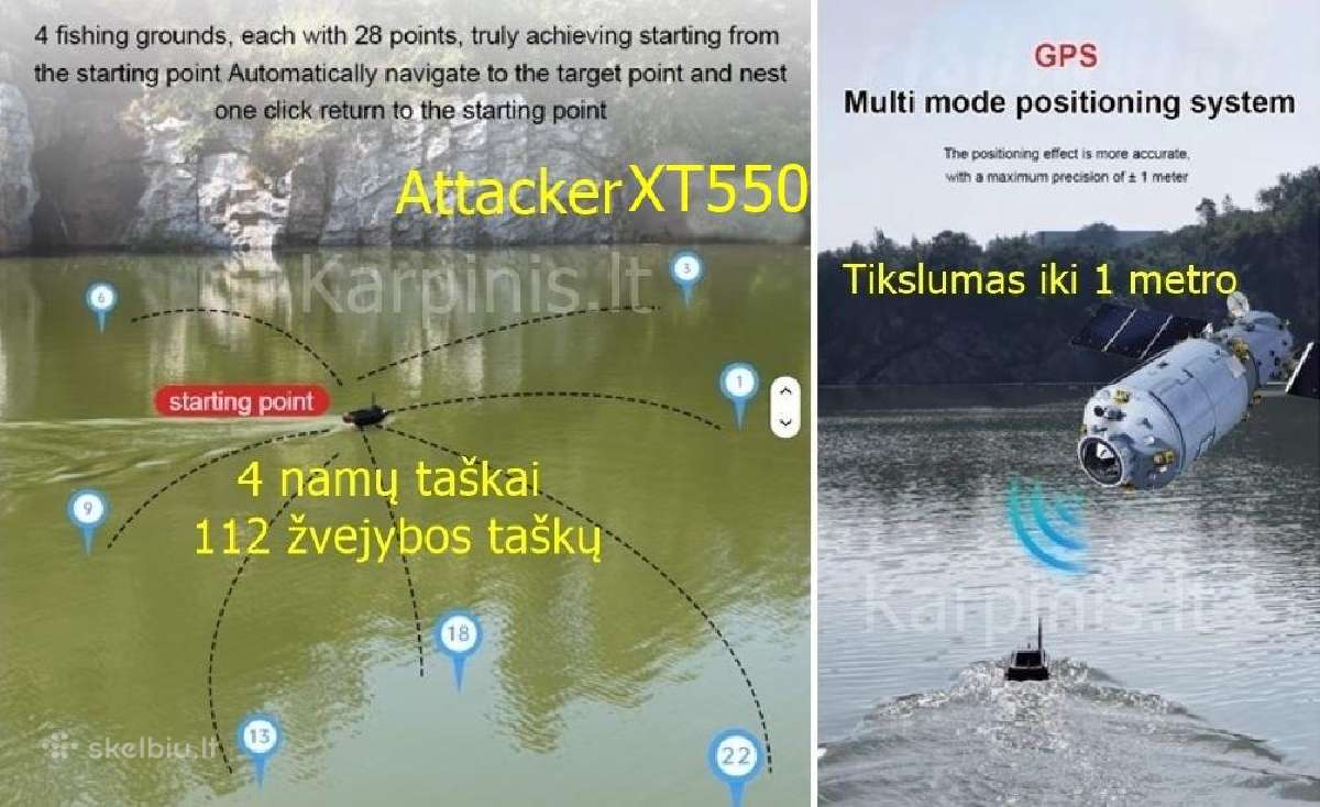 Attacker XT 550, GPS 116tšk, Echolotas,barstytuvas - nuotraukos Nr. 10