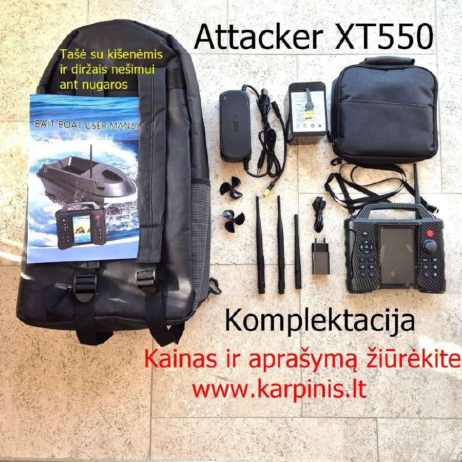 Attacker XT 550, GPS 116tšk, Echolotas,barstytuvas - nuotraukos Nr. 11