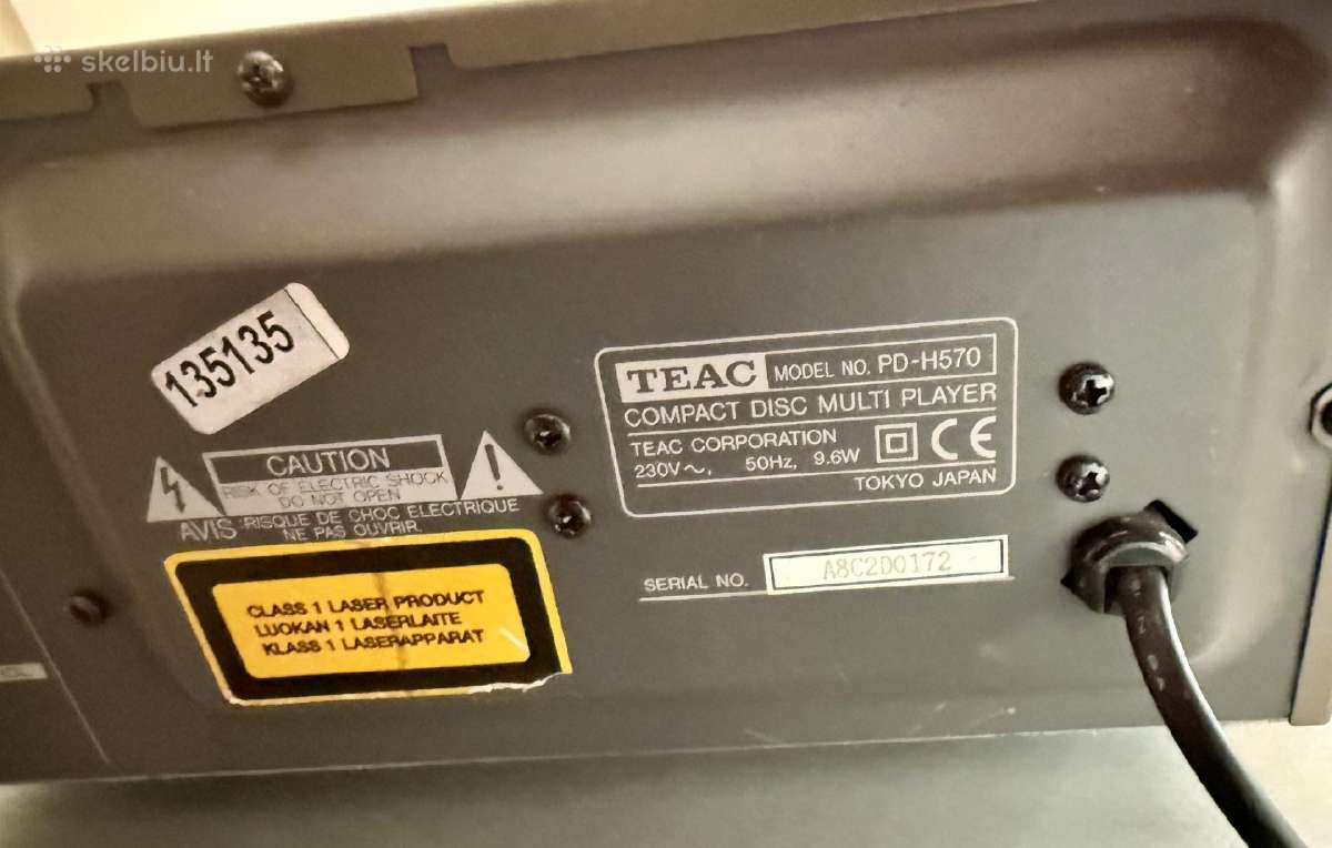 Teac Pd-h570 7-disc CD Changer - nuotraukos Nr. 3