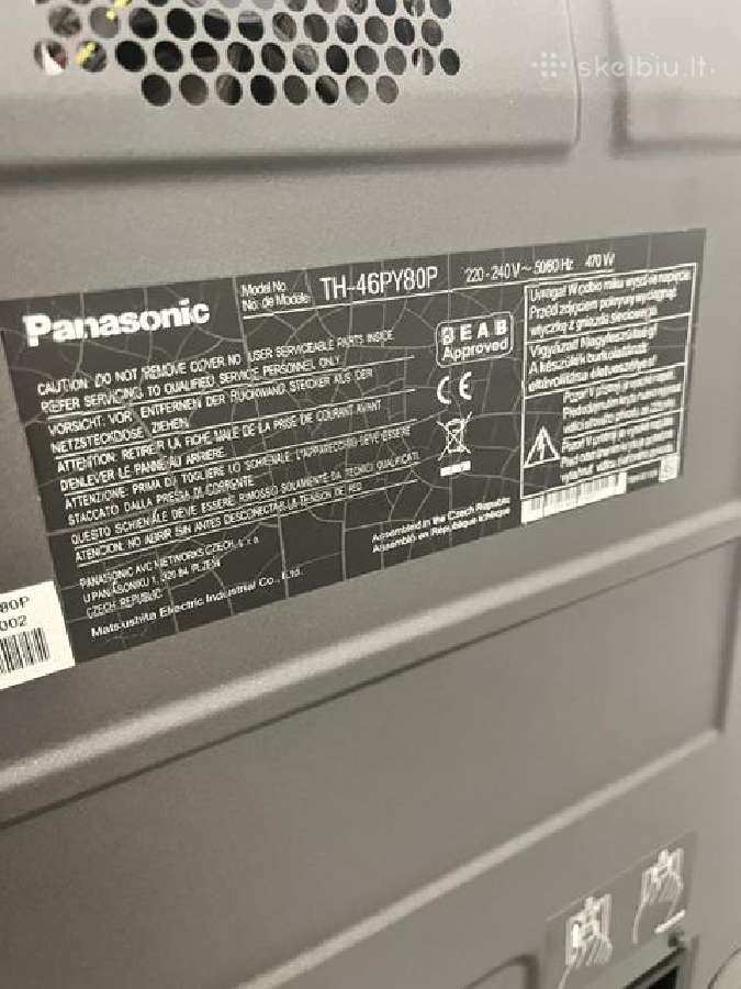 Plazminis TV Panasonic - nuotraukos Nr. 5