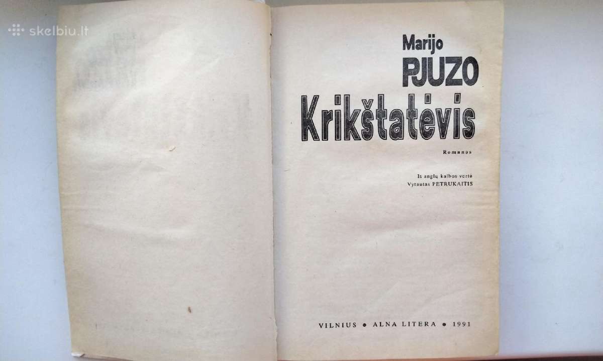 M. Pjuzo. Krikštatėvis. Sicilietis. 1991,1993 m. - nuotraukos Nr. 3