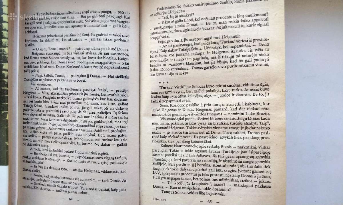 M. Pjuzo. Krikštatėvis. Sicilietis. 1991,1993 m. - nuotraukos Nr. 6
