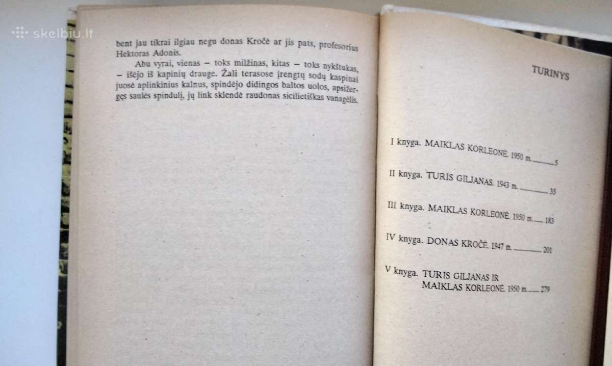 M. Pjuzo. Krikštatėvis. Sicilietis. 1991,1993 m. - nuotraukos Nr. 14