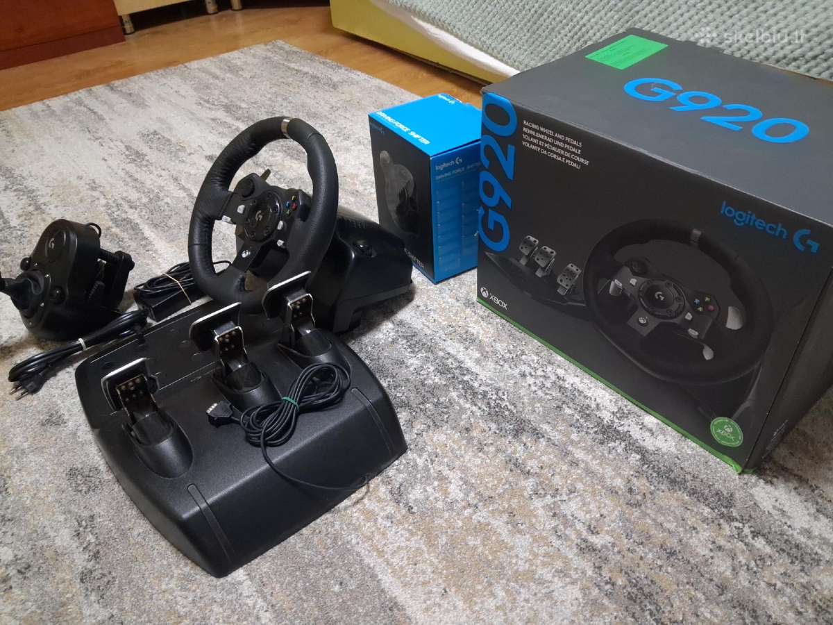 Parduodu žaidimu vaira Logitech G920 su shifter - nuotraukos Nr. 3