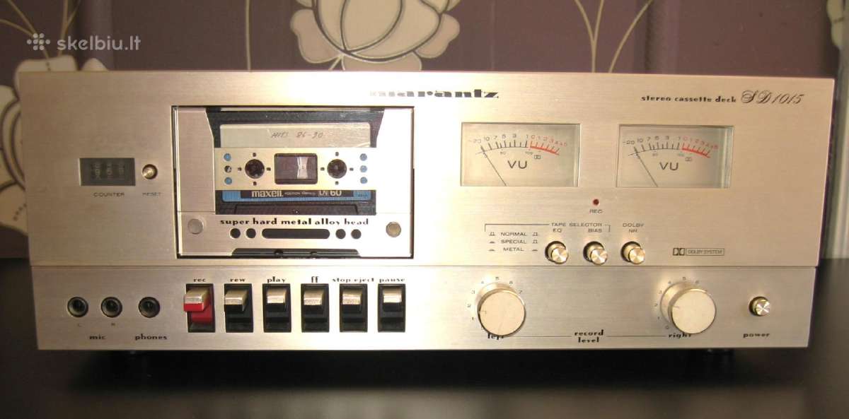 Marantz Sd1015 Stereo Cassette Deck. 1980m. - nuotraukos Nr. 3