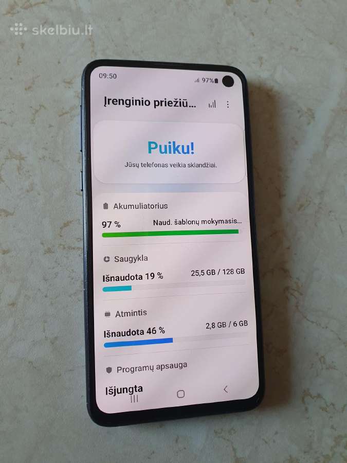 Samsung s10e, 128/6,geros būklės - nuotraukos Nr. 2
