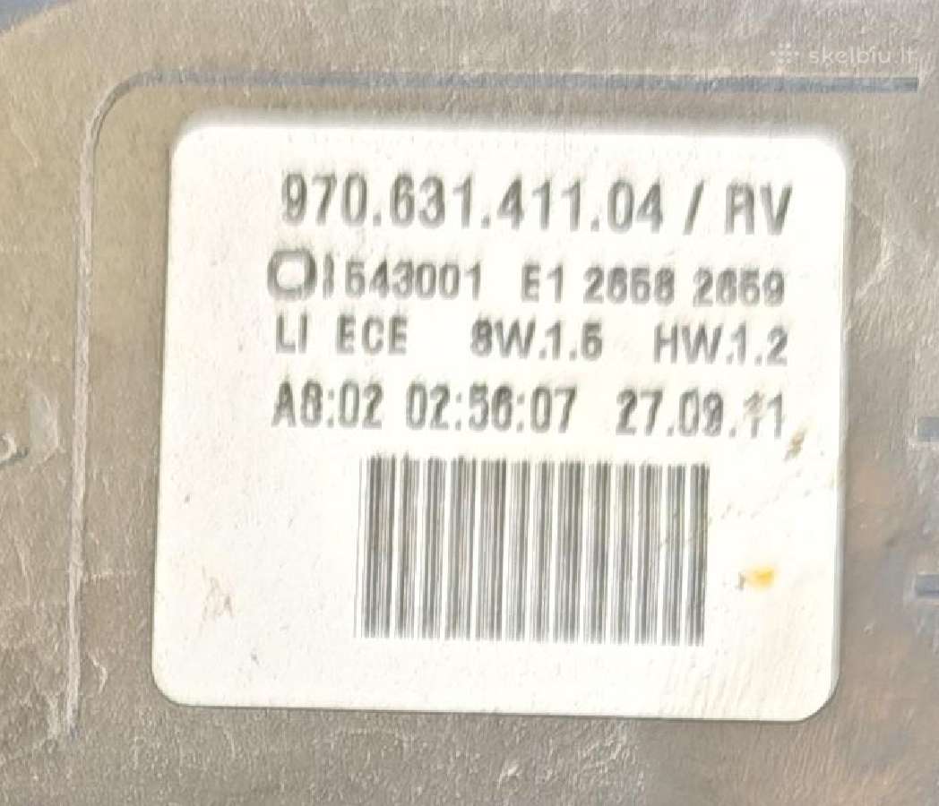 970.1 Porsche Panamera galiniai žibintai 2011 metų - nuotraukos Nr. 5