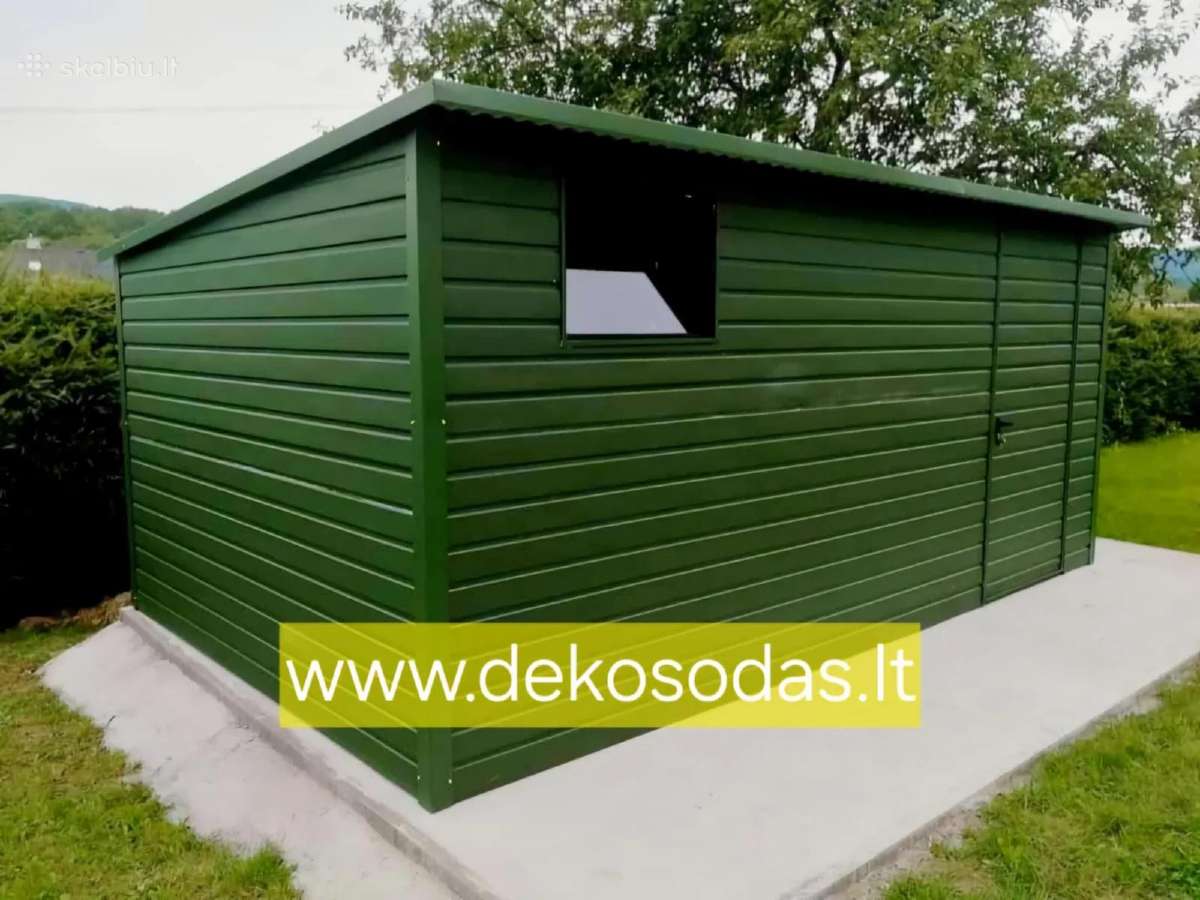 Skardinis sandėliukas 5x2,5 m - nuotraukos Nr. 3