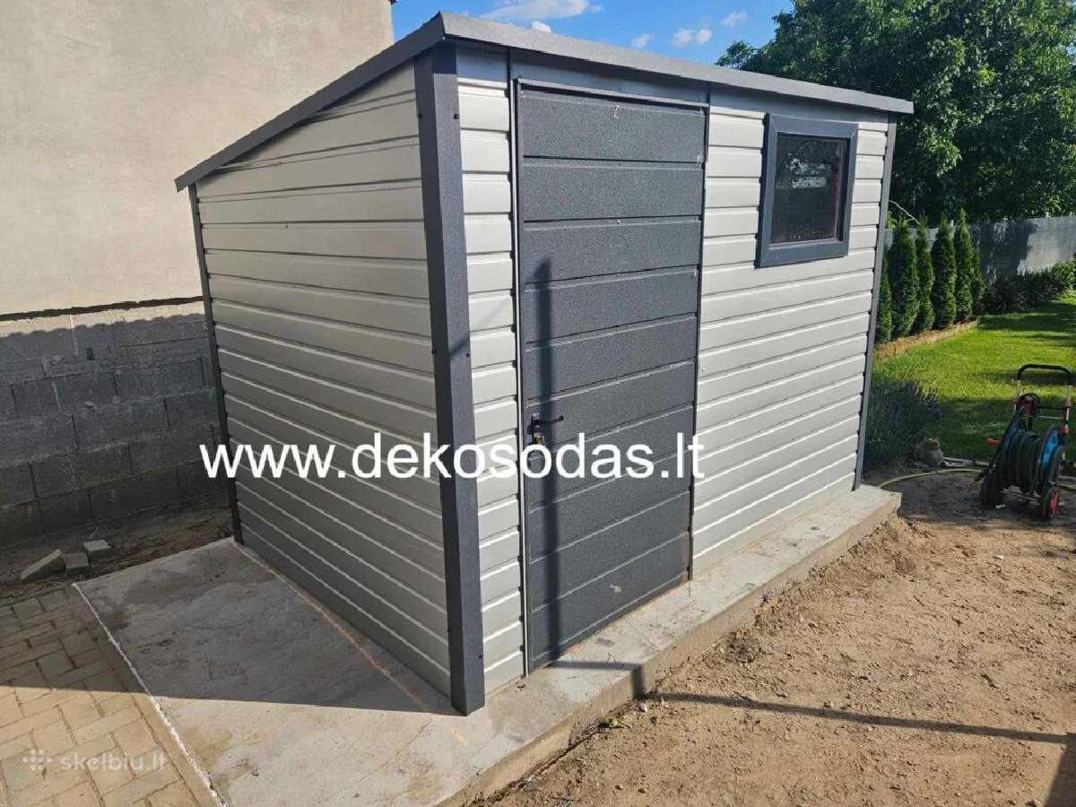 Skardinis sandėliukas 2,5x1,5 m - nuotraukos Nr. 3