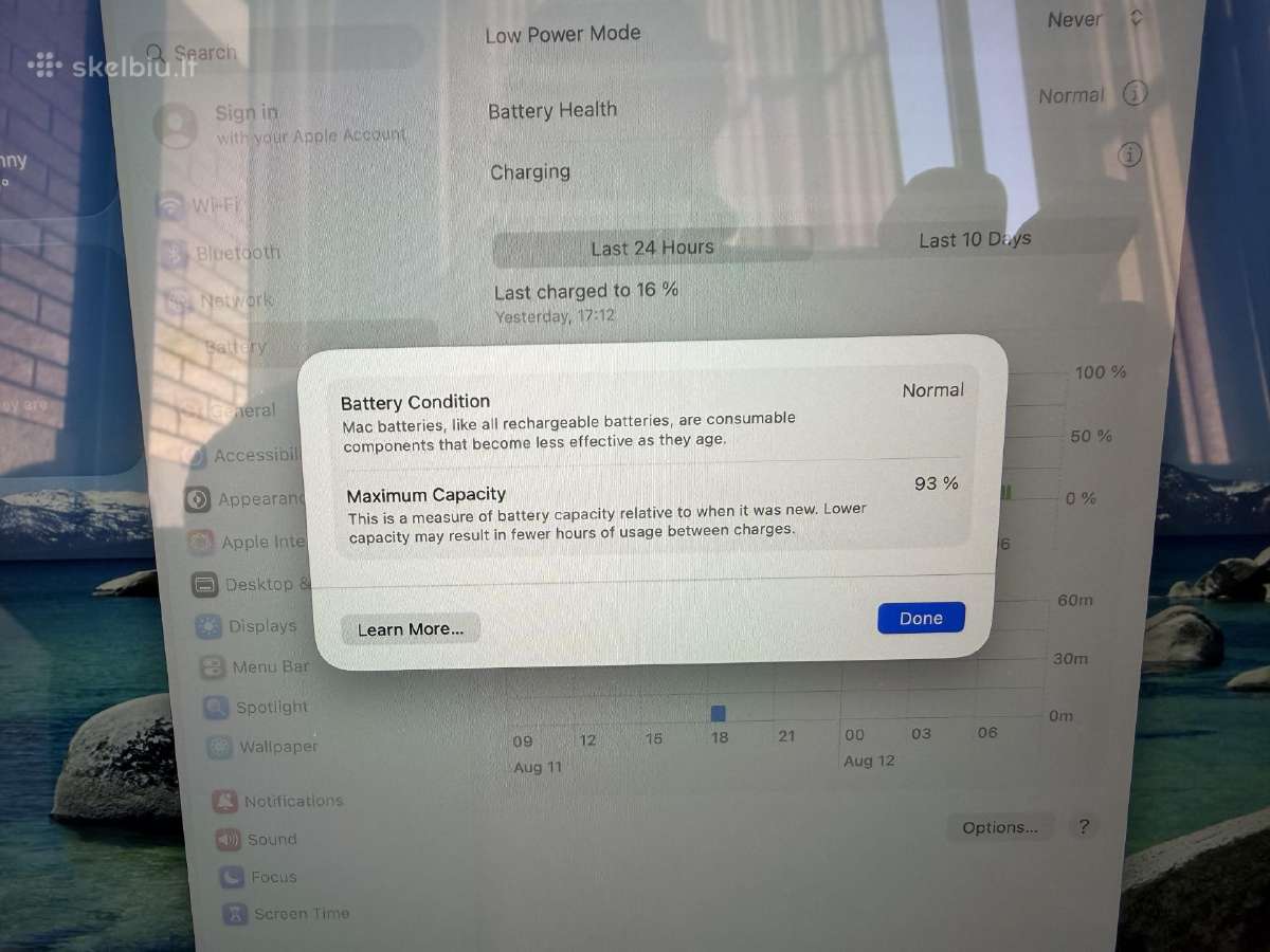 Apple MacBook Air 2020 13" / M1 / 8gb / 512gb - nuotraukos Nr. 8