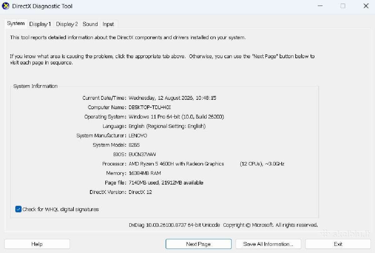 Lenovo Legion 5 (Rizen 5/16gb RAM/gtx 1650/1tbssd) - nuotraukos Nr. 9