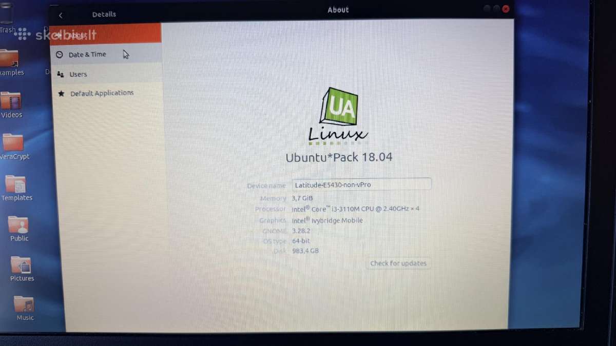 Dell Latitude E5430 i3 / 4gb / 1tb - nuotraukos Nr. 3