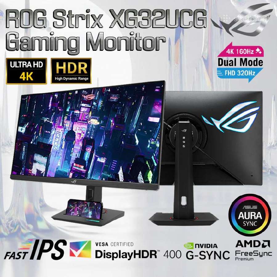 Asus Rog Strix Xg32ucg 4k 160hz Fhd 320hz 32" - nuotraukos Nr. 2