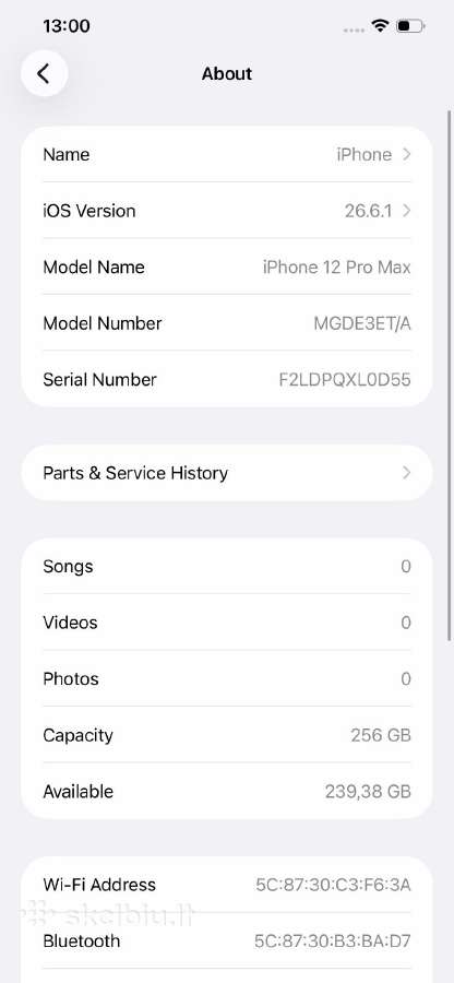 iPhone 12 Pro Max 256gb - nuotraukos Nr. 6
