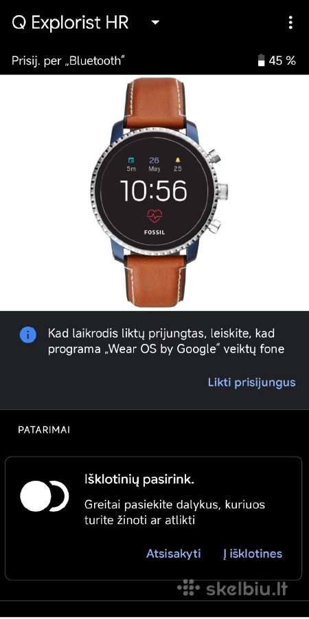 Išmanusis laikrodis Fossil Q Explorist Hr - nuotraukos Nr. 6