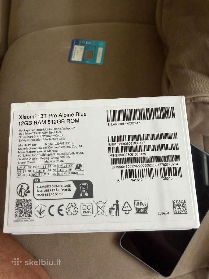 Telefonas Xiaomi 13t pro 512gb - nuotraukos Nr. 2