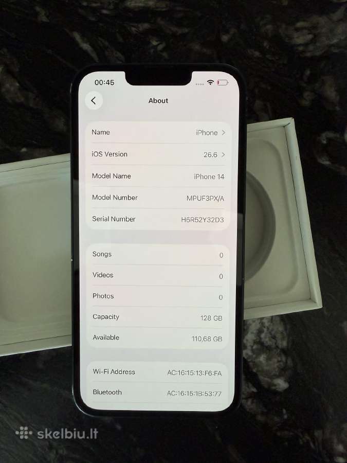 iPhone 14, Midnight, 128gb - nuotraukos Nr. 14