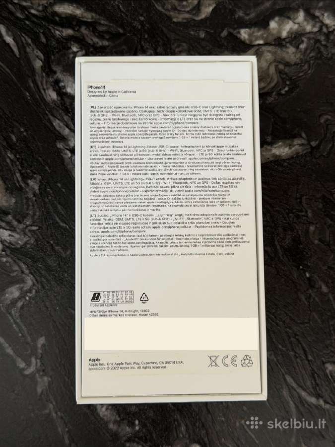 iPhone 14, Midnight, 128gb - nuotraukos Nr. 17