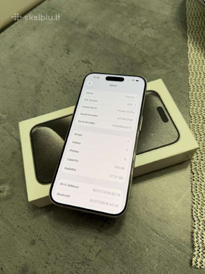 iPhone 15 Pro 256gb - nuotraukos Nr. 3