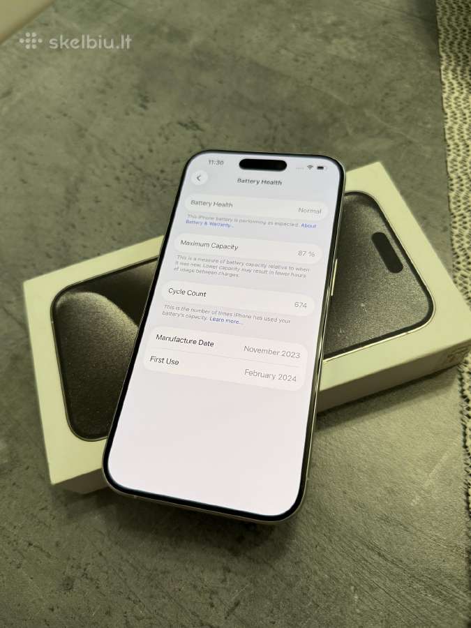 iPhone 15 Pro 256gb - nuotraukos Nr. 4