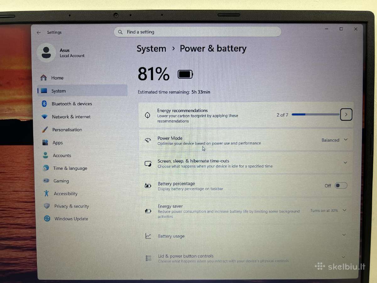 Asus X512d - nuotraukos Nr. 3