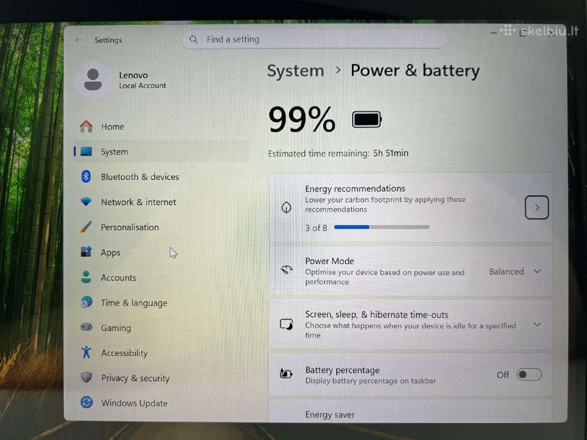 Lenovo yoga C740 i7/16gb/512nvme - nuotraukos Nr. 4