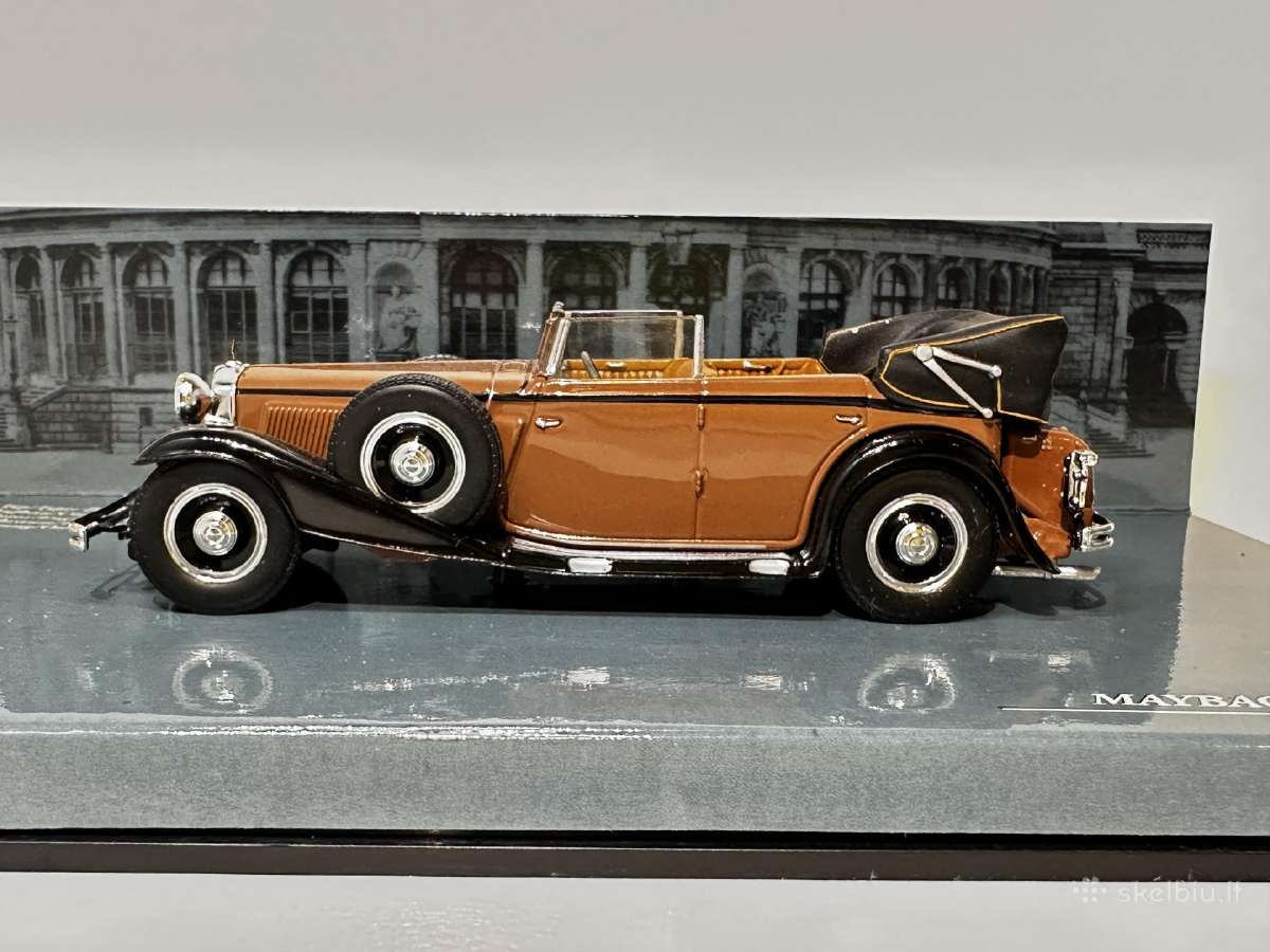 Maybach Zeppelin Ds8 1932 ruda 1:43 Minichamps - nuotraukos Nr. 6
