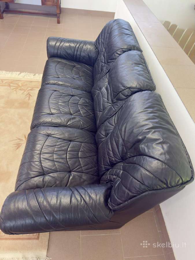Odinė sofa - nuotraukos Nr. 3