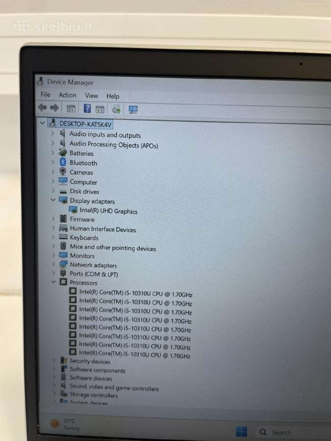 Hp Elitebook 830 G7 i5-10310u 16gb RAM 256 GB SSD - nuotraukos Nr. 8