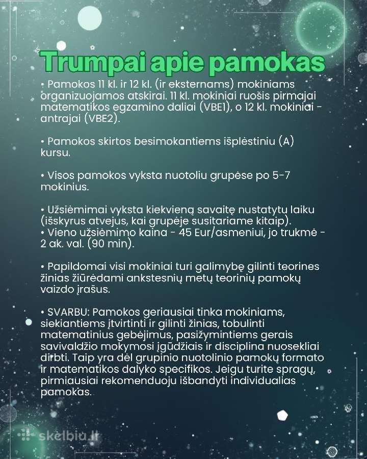Matematikos korepetitorius 11-12 klasei - nuotraukos Nr. 3
