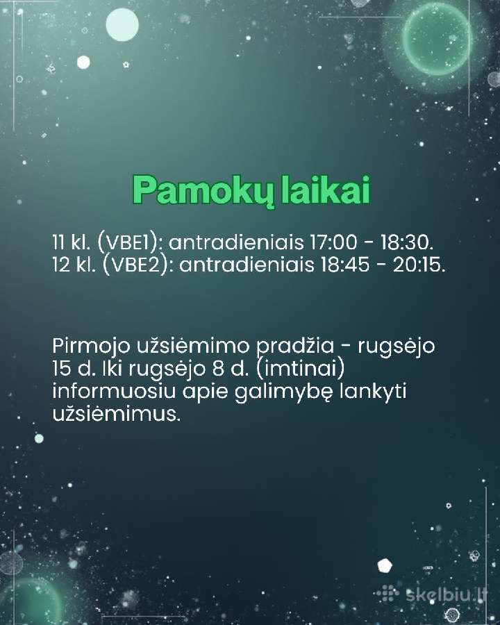 Matematikos korepetitorius 11-12 klasei - nuotraukos Nr. 4