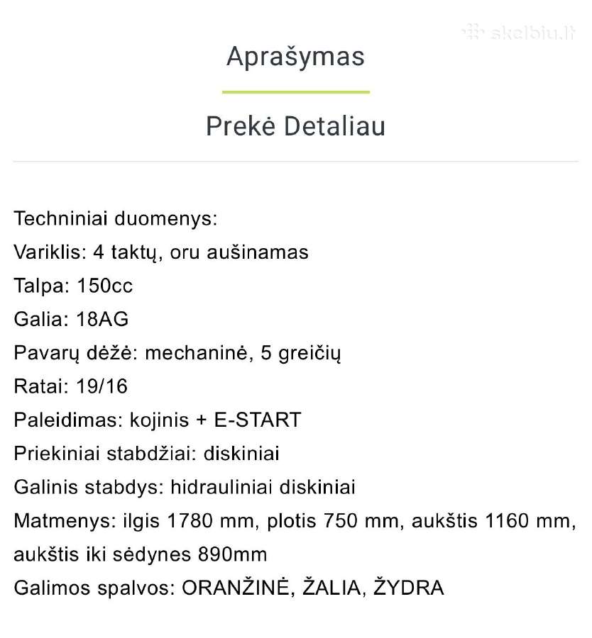 Naujas krosinis motociklas - nuotraukos Nr. 3
