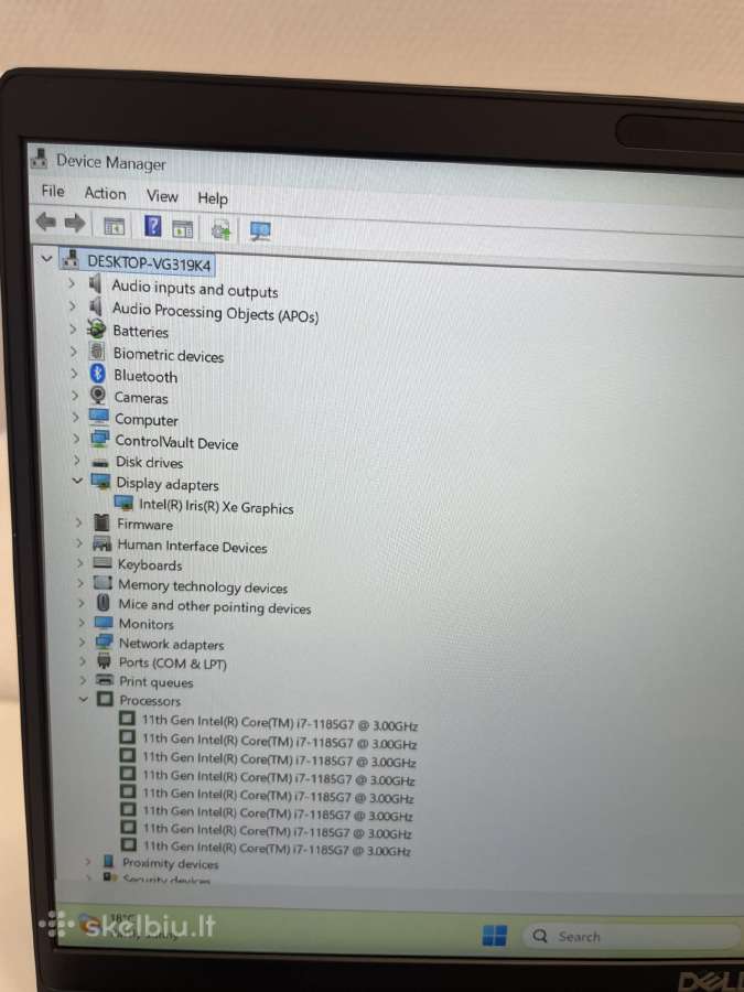 Dell Latitude 7420 i7-1185g7 16 GB RAM 512 GB SSD - nuotraukos Nr. 7