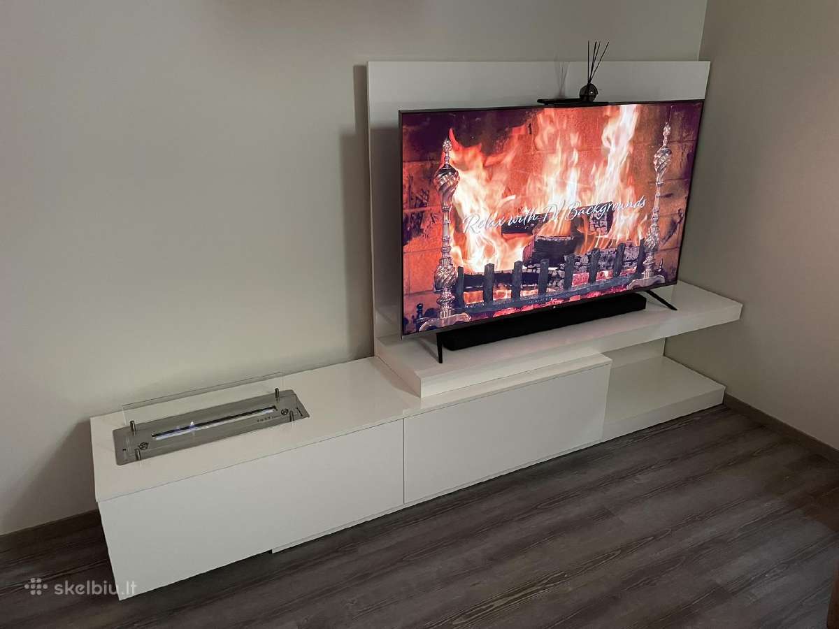 TV spintelė su integruotu Ruby Fires biožidiniu - nuotraukos Nr. 18
