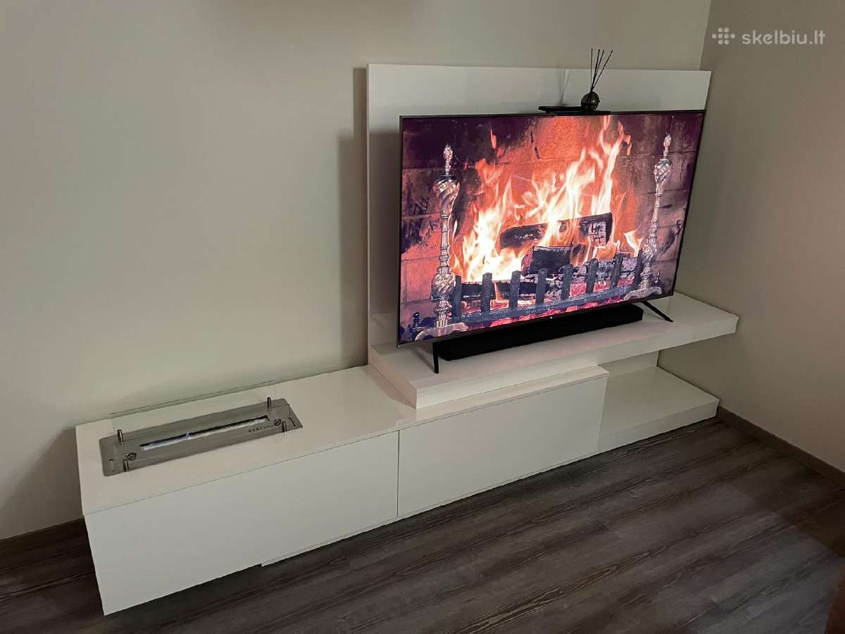 TV spintelė su integruotu Ruby Fires biožidiniu - nuotraukos Nr. 8