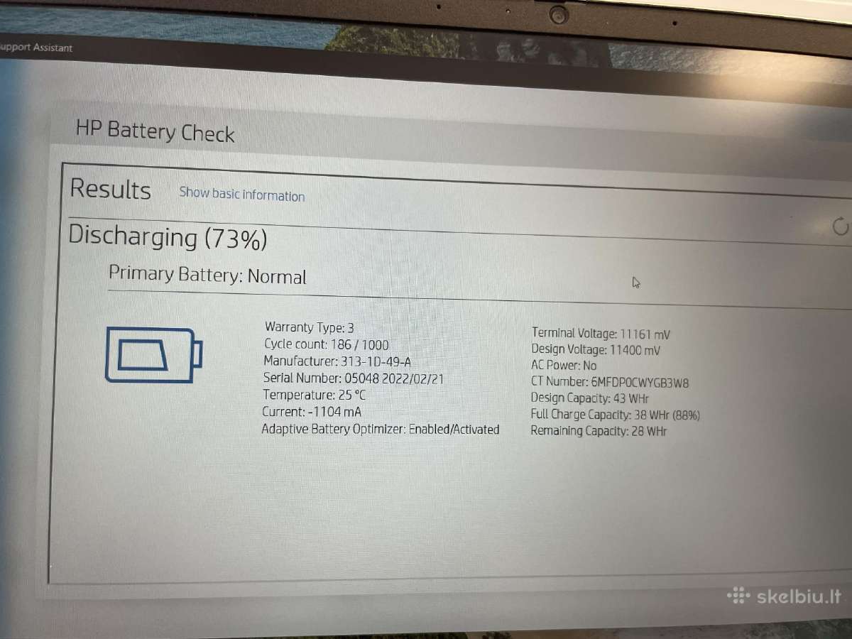 Hp Probook 450 G9 i5-1235u 16 GB RAM 256 GB SSD - nuotraukos Nr. 8