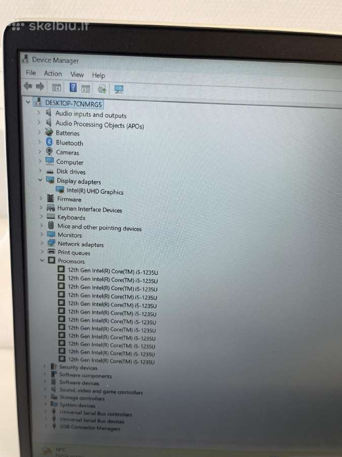 Hp Probook 450 G9 i5-1235u 16 GB RAM 256 GB SSD - nuotraukos Nr. 9