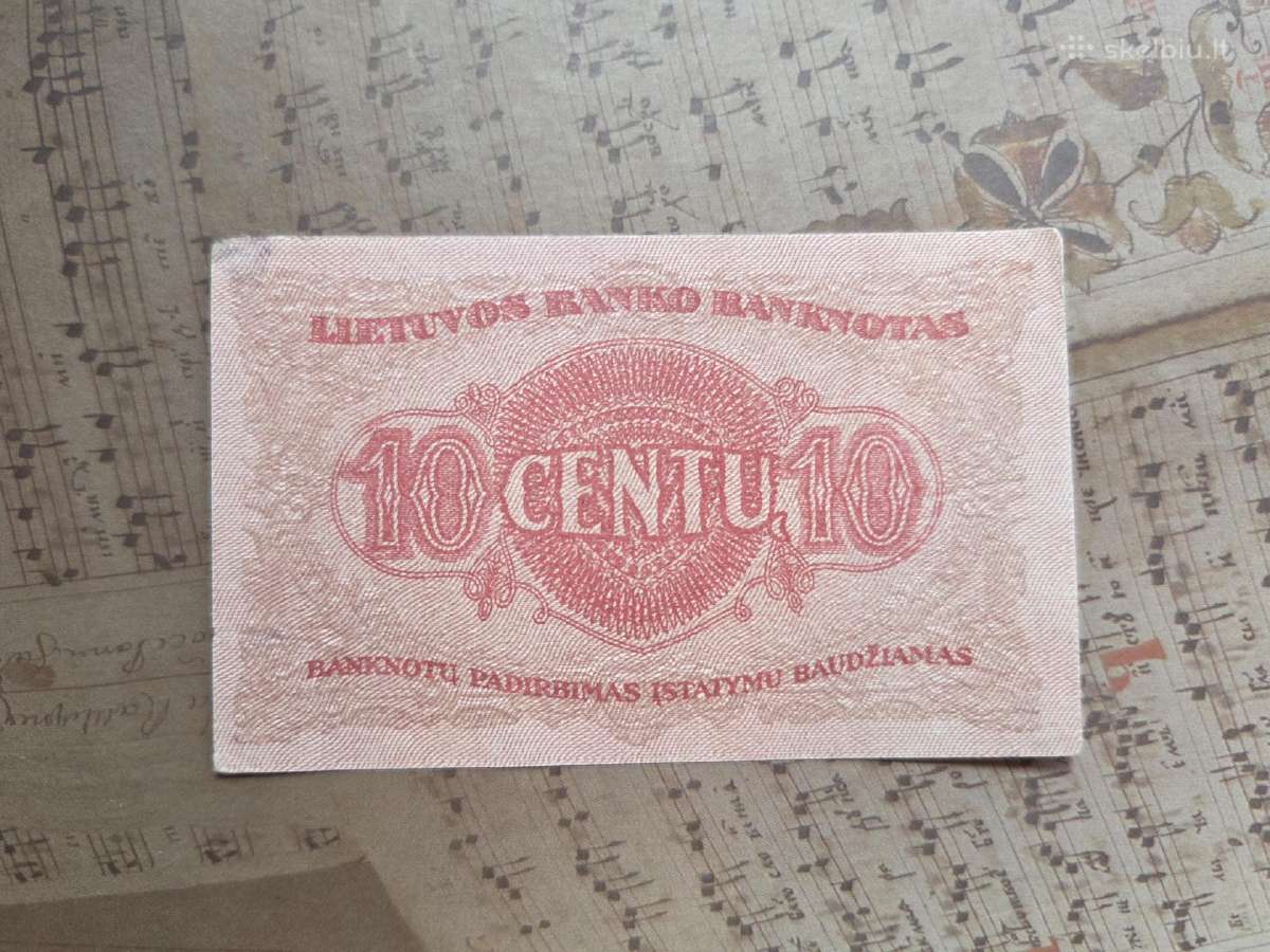 10 centų 1922 Lietuva - nuotraukos Nr. 2