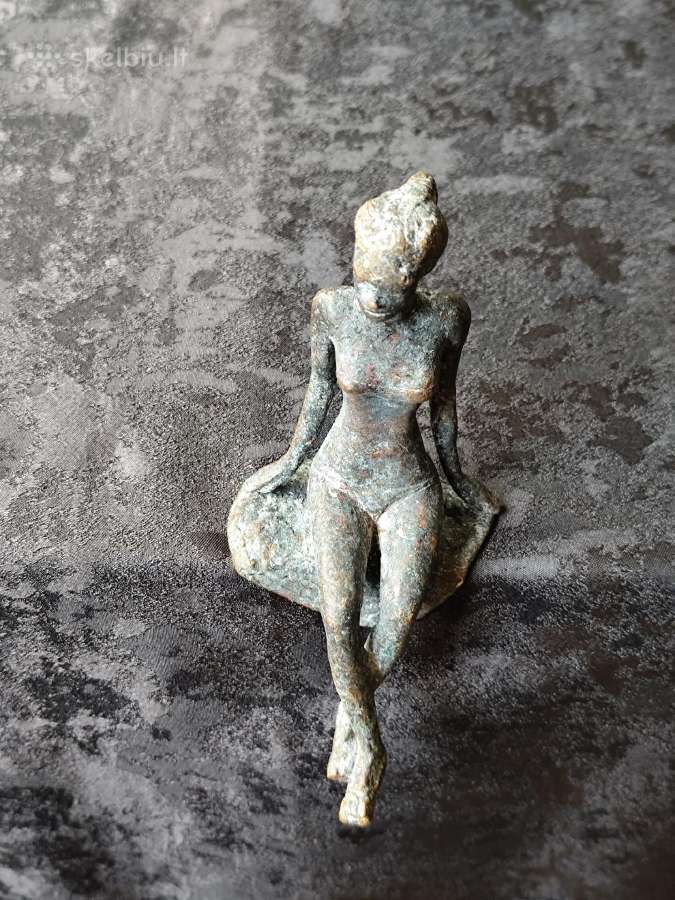 Senovinė bronzinė statulėlė - nuotraukos Nr. 4